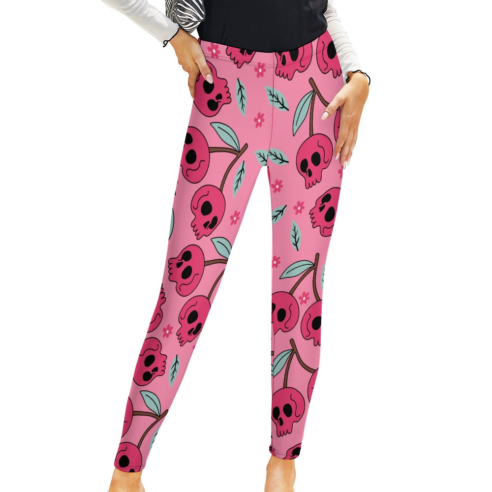 Cherry Skulls Leggings