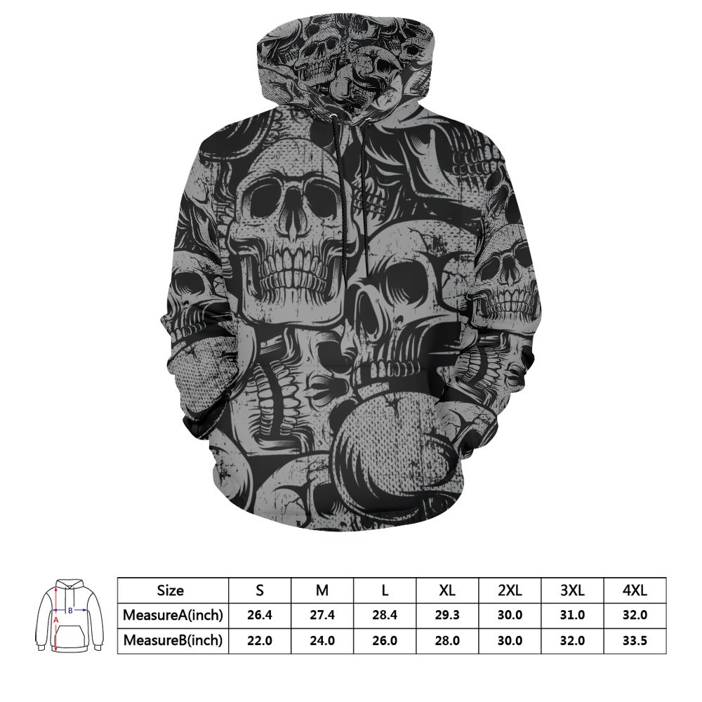 Silver Skulls Hoodie