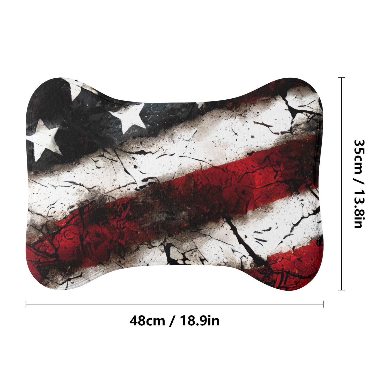 Red White And Blue Big Bones Pet Mat