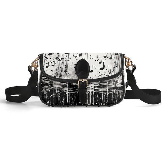 Music Chaos Leather Chain Shoulder bags