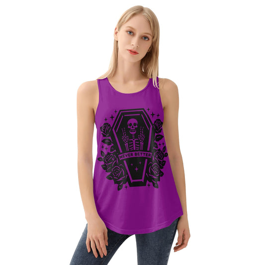 Never Better Coffin Womens Loose Tank Tops