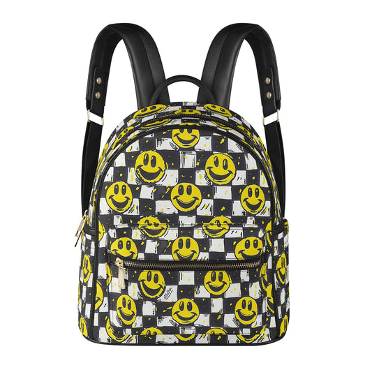Grunge Smiley Faces Casual Backpack