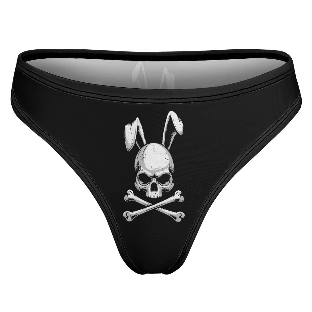 Skull Bunny Ice Silk T-back