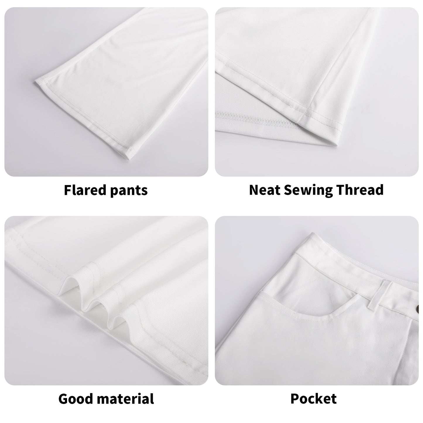 Silver Skull Flare Pants