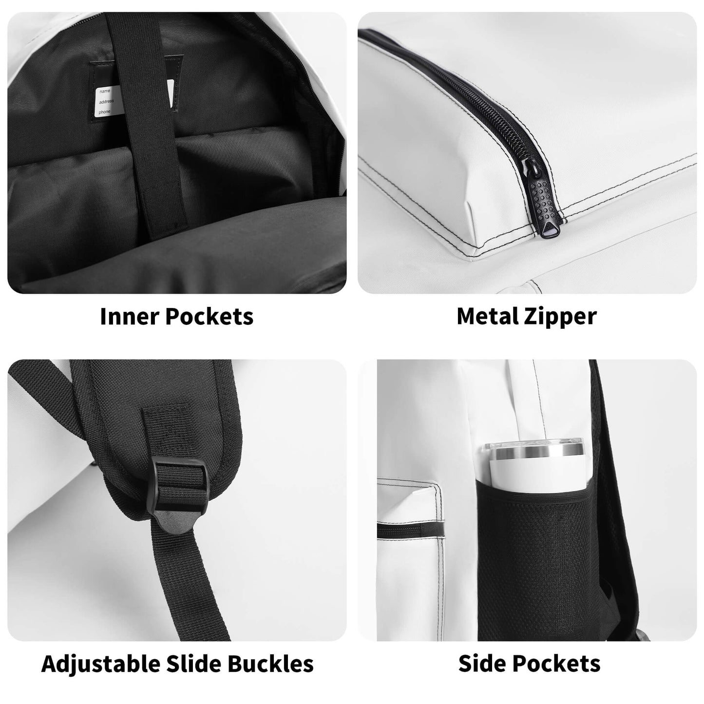 Green Skulls Polyester Vintage Backpack