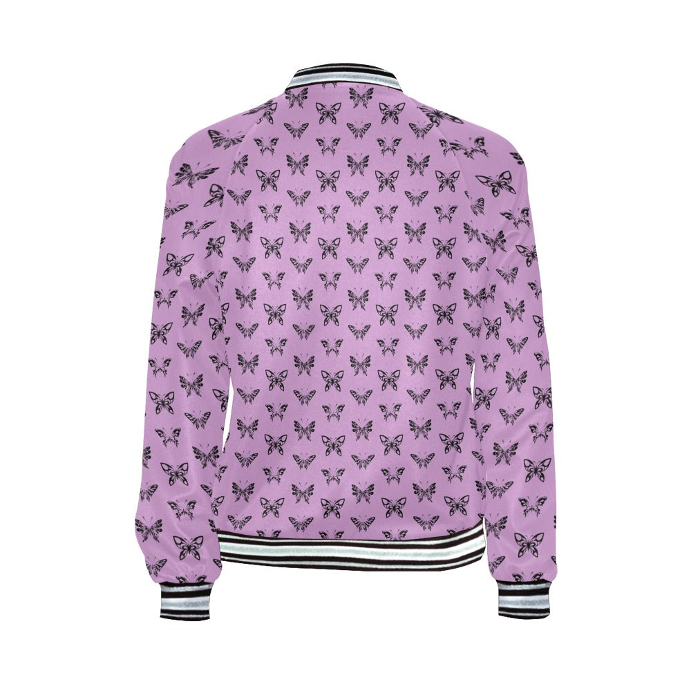 Ink Butterflies Stripes Jacket