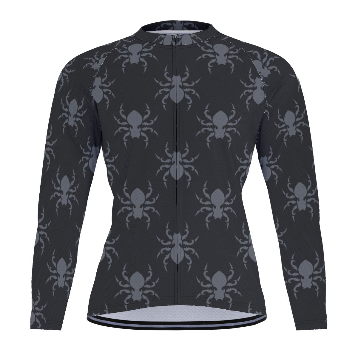 Gothic Spiders Raglan Men's Cycling Jersey With Long Sleeve