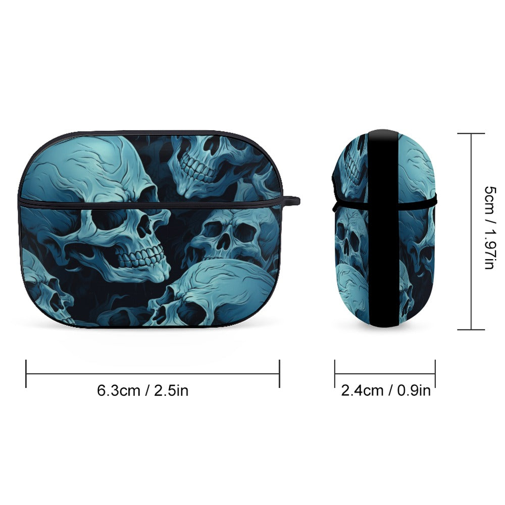 Blue Skull Apple AirPods Pro Headphone Cover