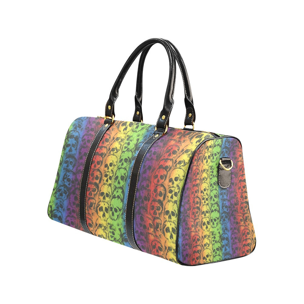 Rainbow Skulls Large Travel Bag
