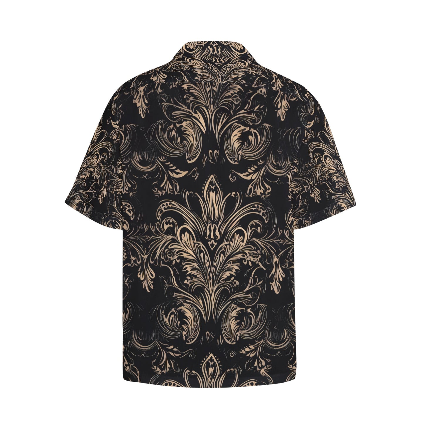 Gothic Design Hawaiian Shirt With Chest Pocket