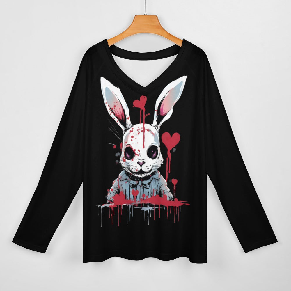 Mad Bunny Long Sleeve Loose Tee – Grim Haven Clothing