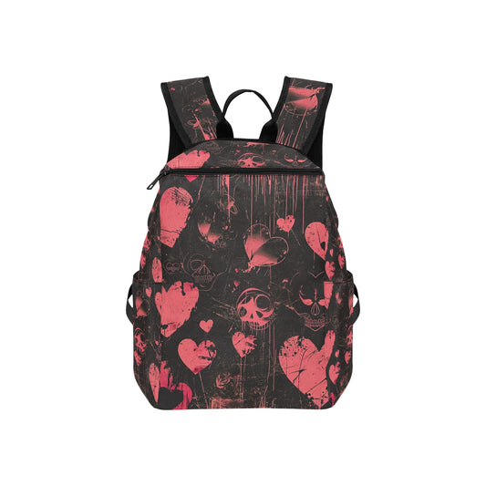 Faded Pink Hearts Lightweight Casual Backpack