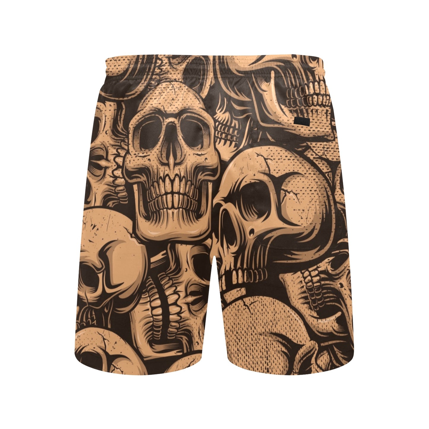 Bronze Skulls Beach Shorts