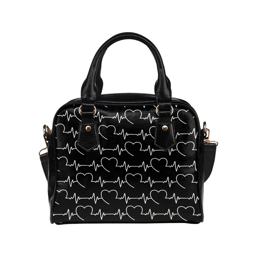 Heart Beat Shoulder Handbag