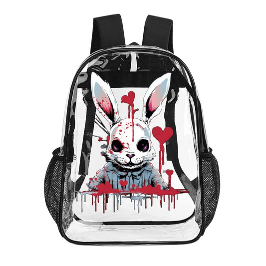 Crazy Bunny Transparent Backpack