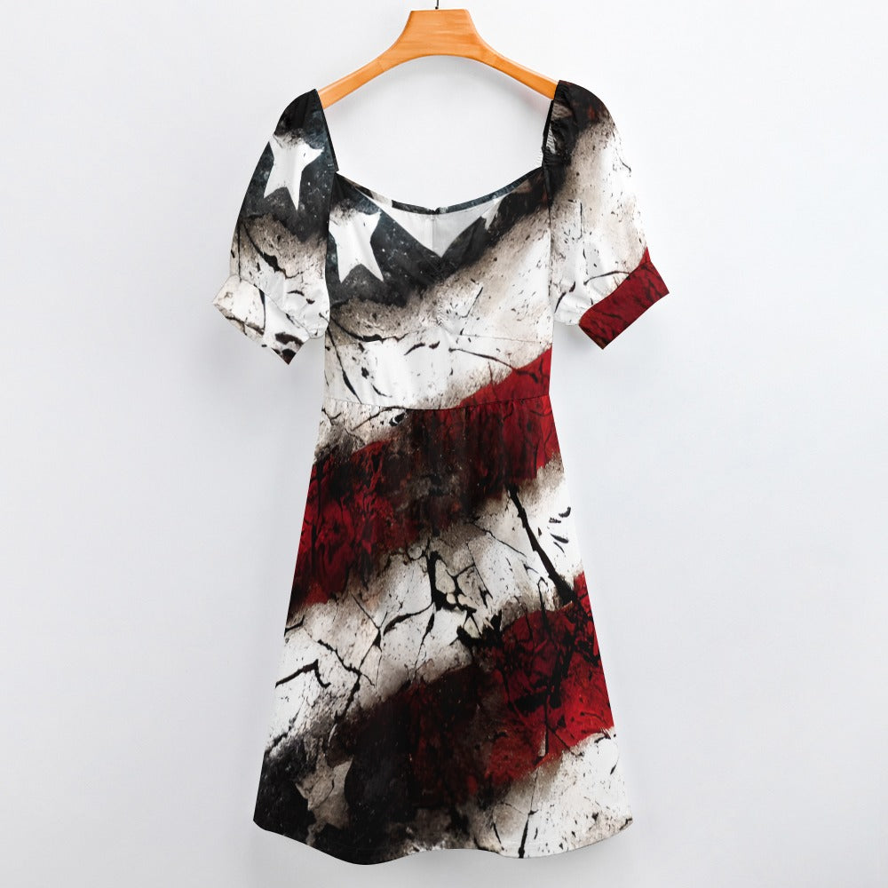 Grunge USA Colors Sweetheart Dress