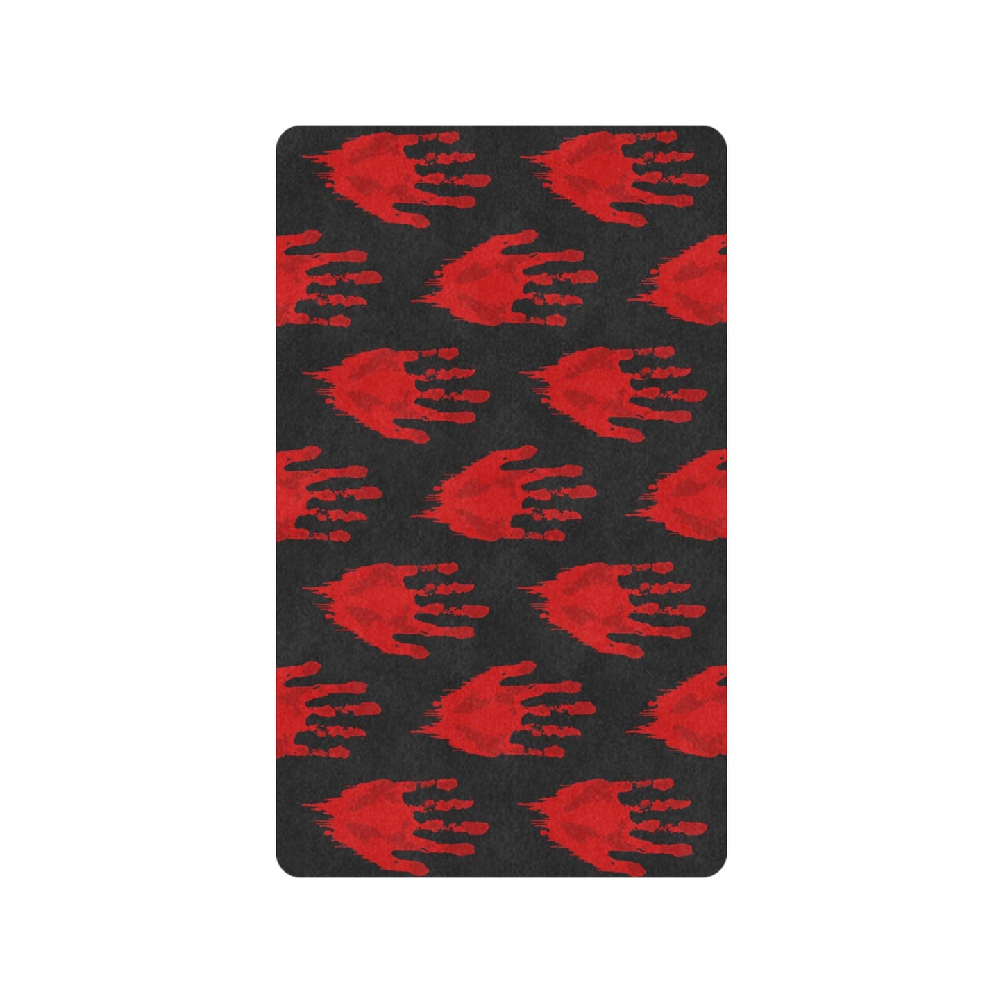 Bloody Hand Rubber Doormat 30"x18"