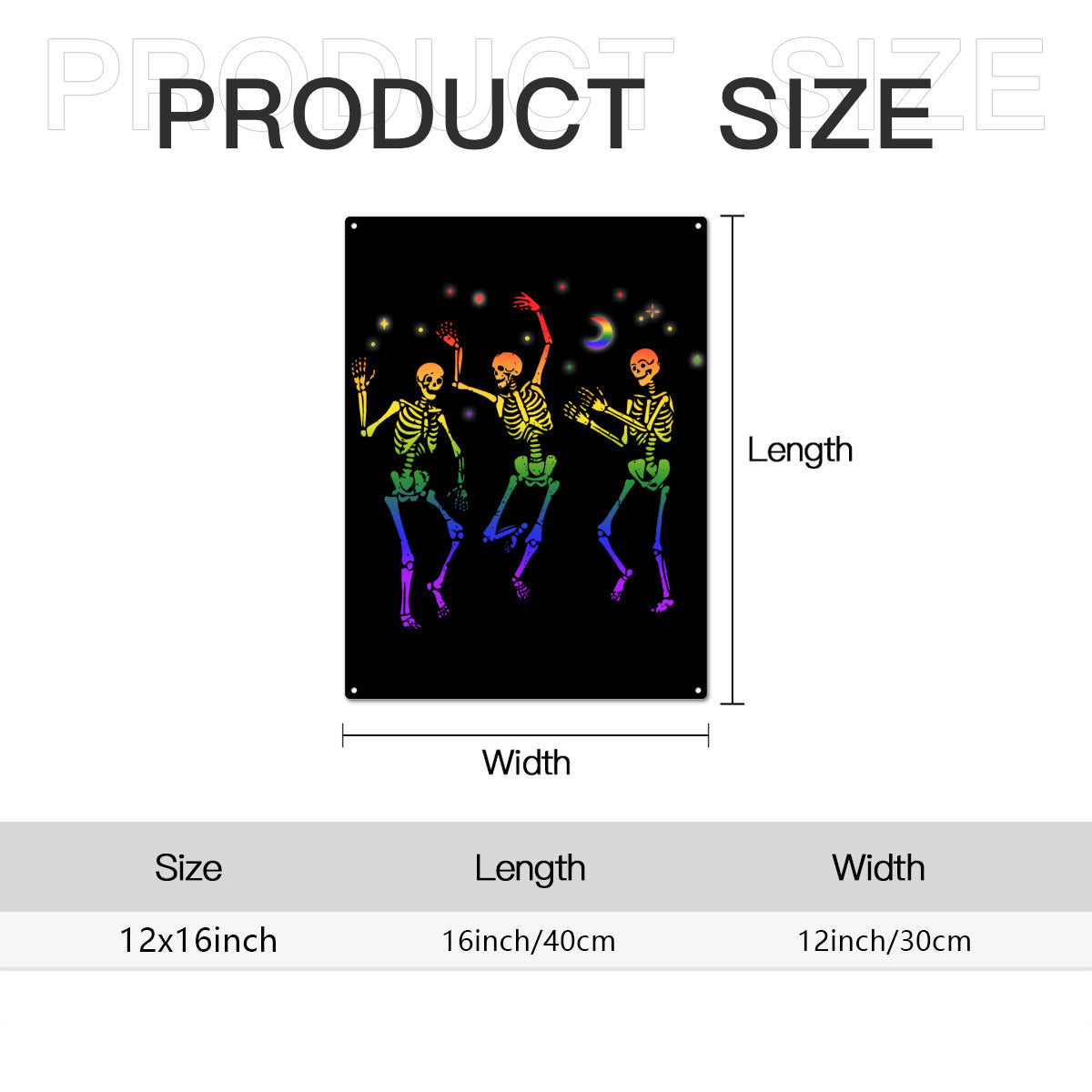 Pride Skeletons Aluminum Sign