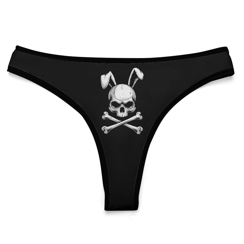 Skull Bunny Ice Silk T-back