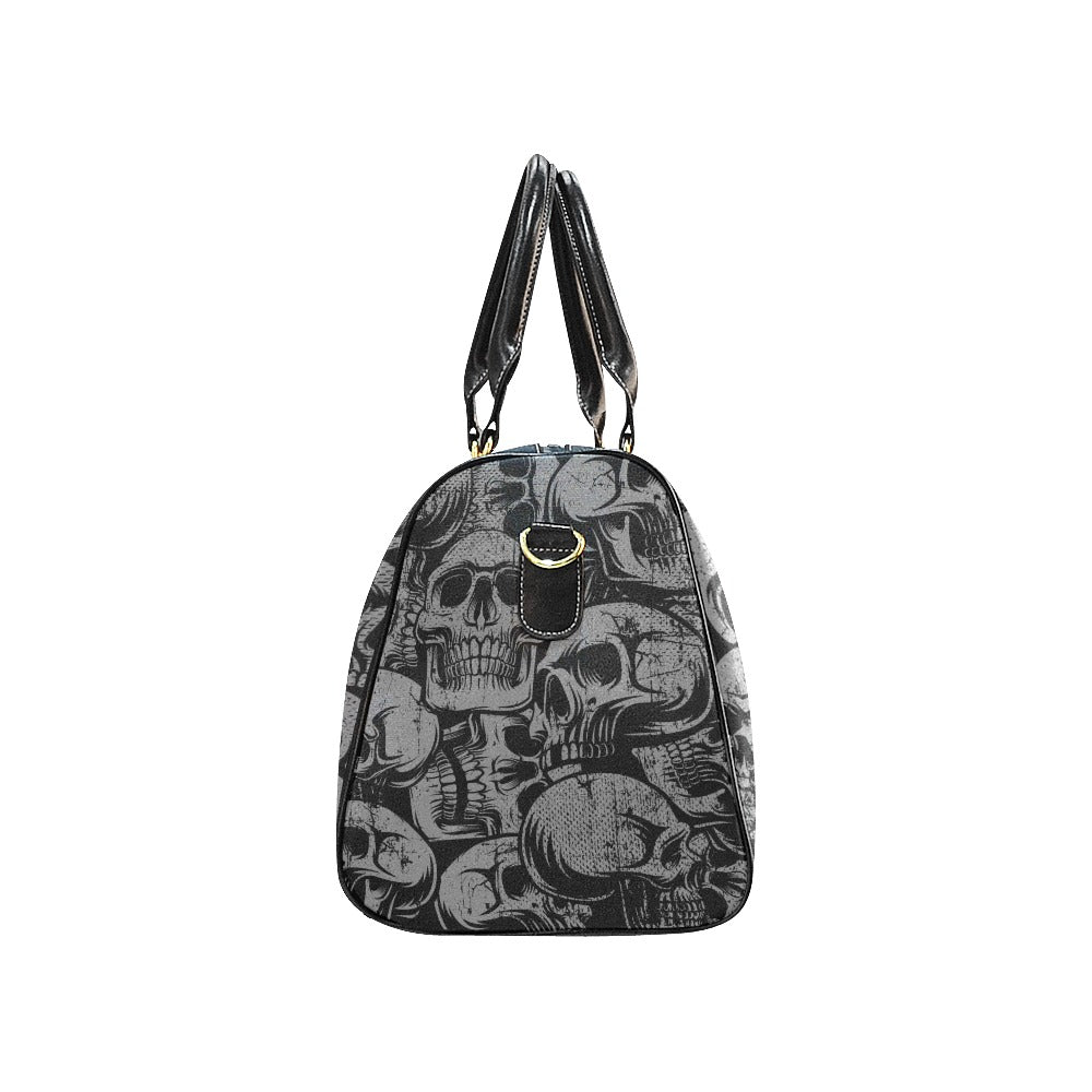 Silver Skull Large Travel Bag