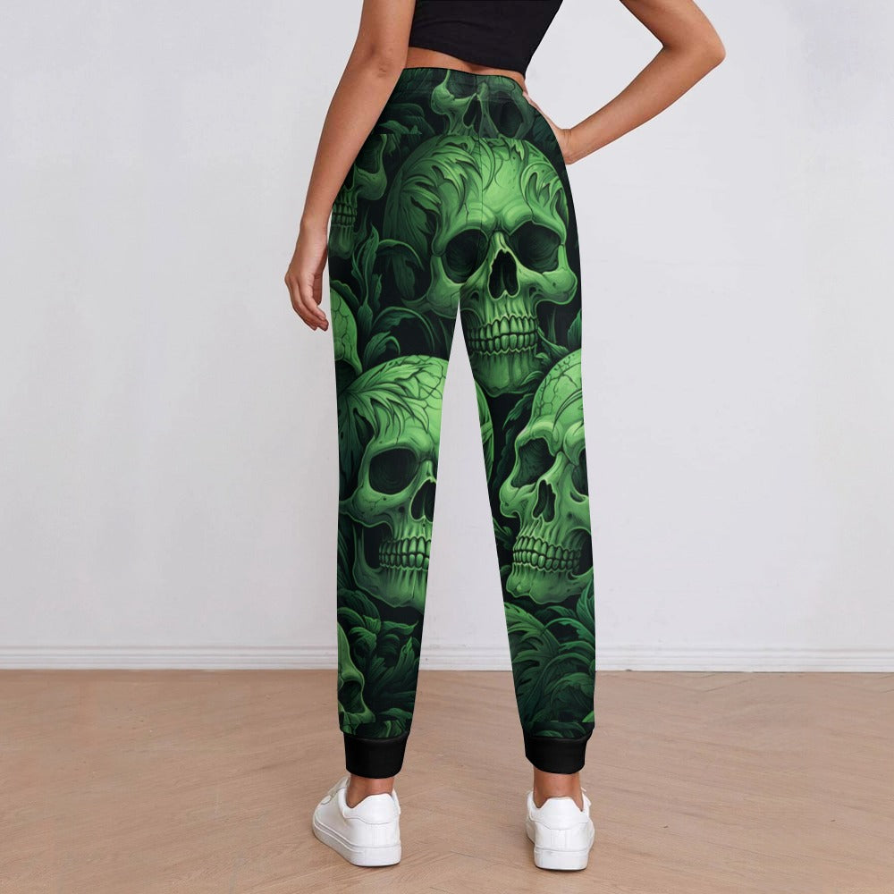 Green Skulls Sweatpants