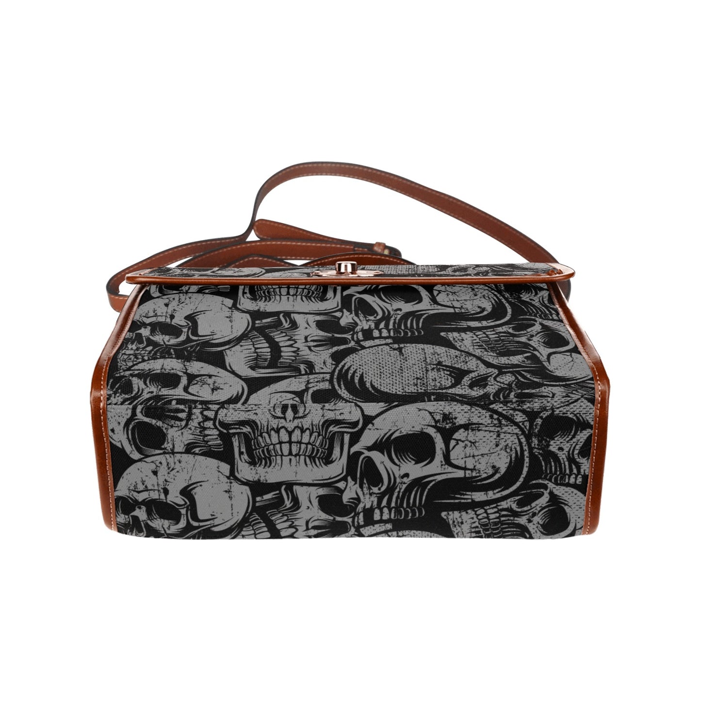 Silver Skull Waterproof Canvas Bag