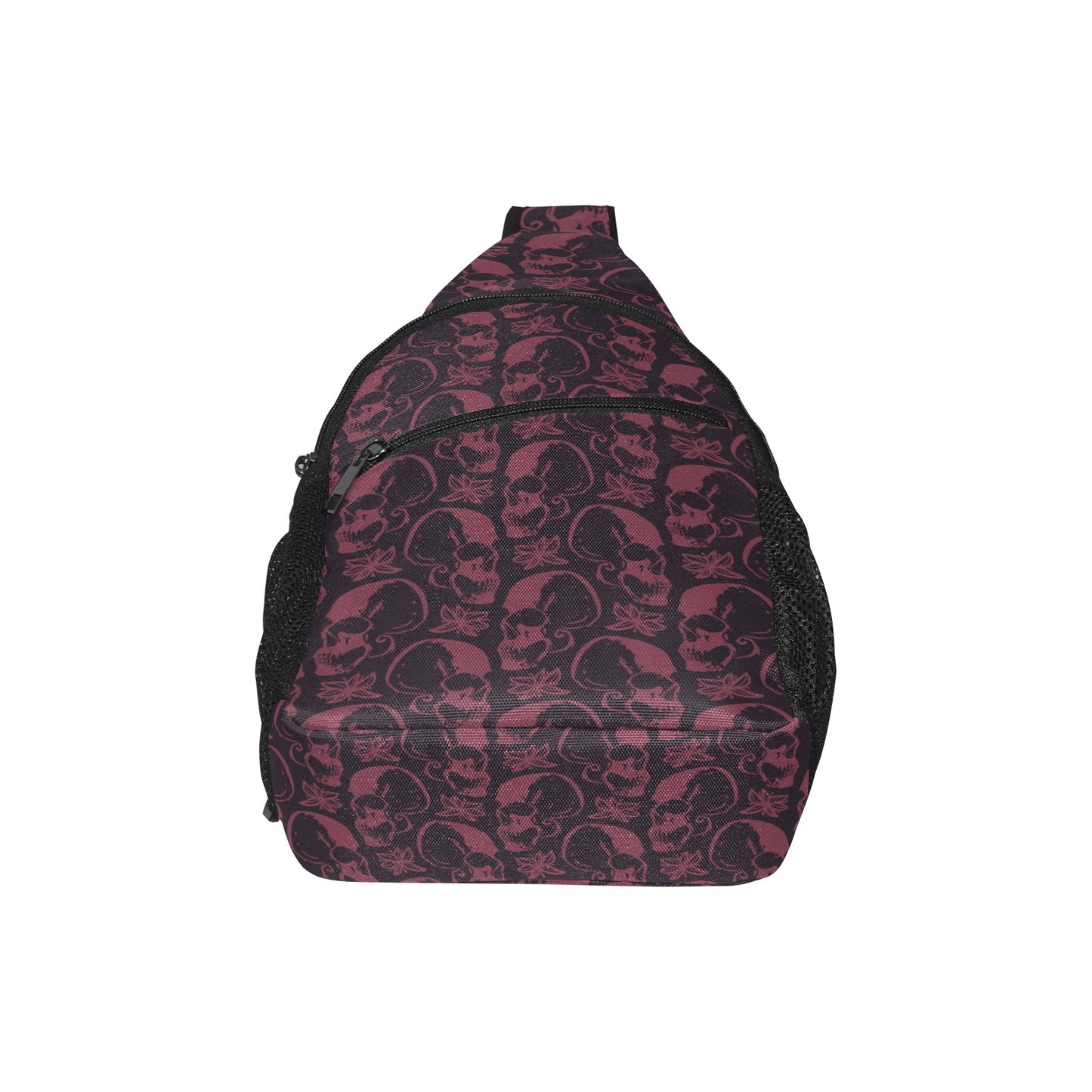 Purple Skulls Chest Bag