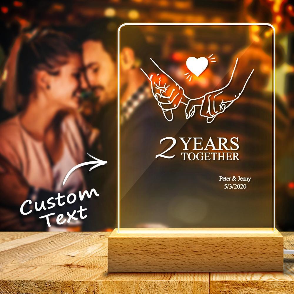 Custom Name Night light Anniversary Table Lamp