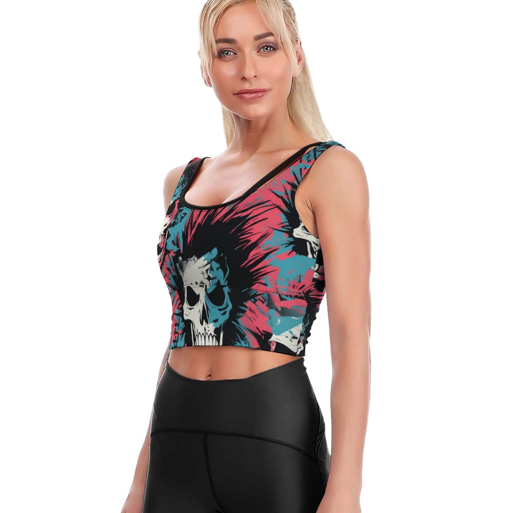 Punk Skull Yoga Vest