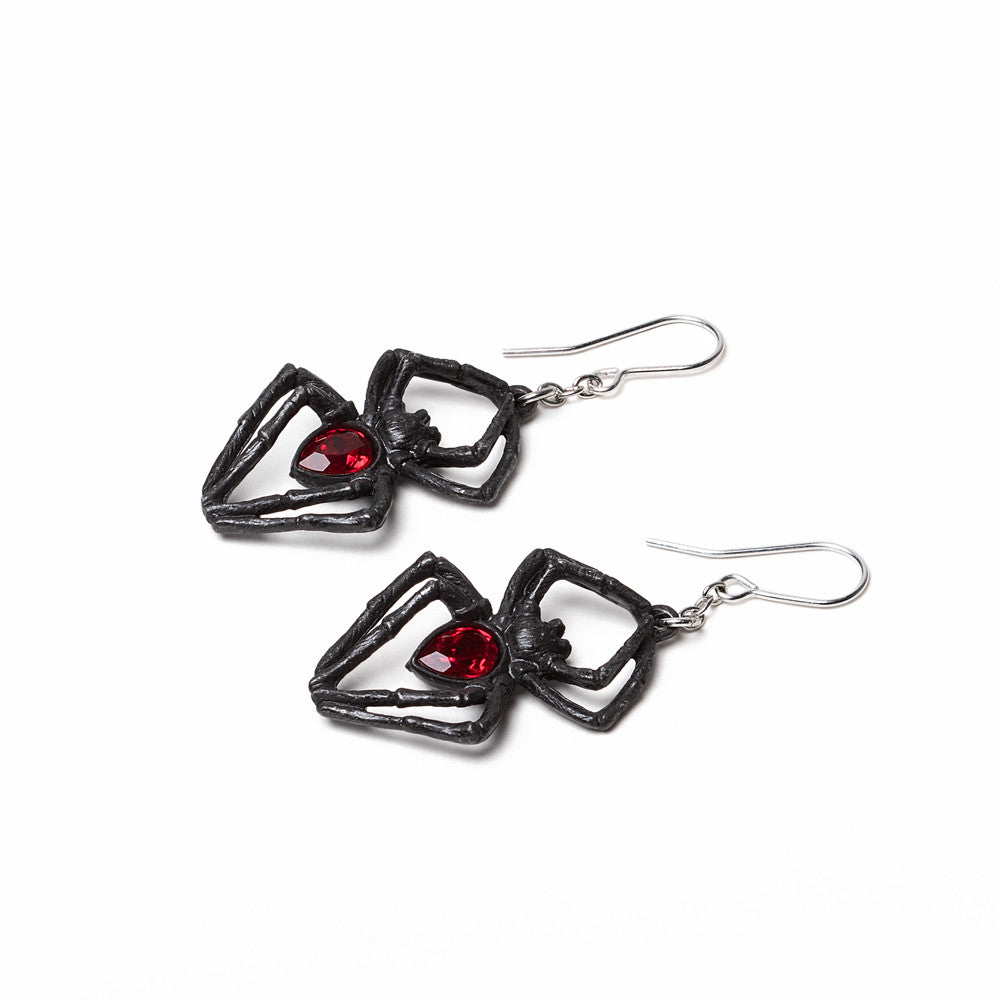 Black Widow Earrings side view