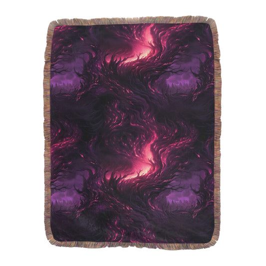 Midnight Dream Ultra-Soft Mixed Fringe Blanket (60x80 inch)