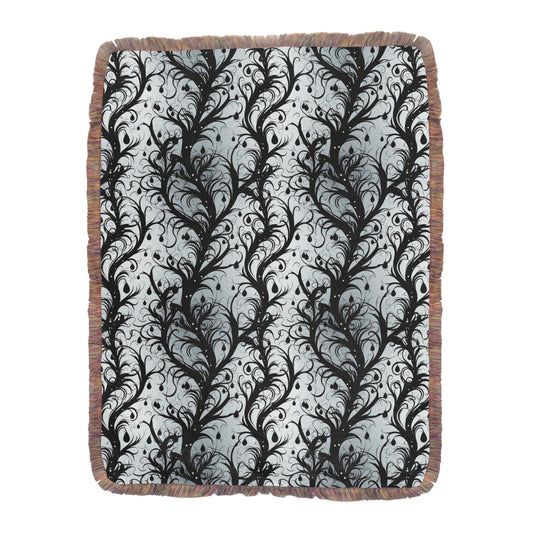 Vines Of Darkness Ultra-Soft Mixed Fringe Blanket (60x80 inch)