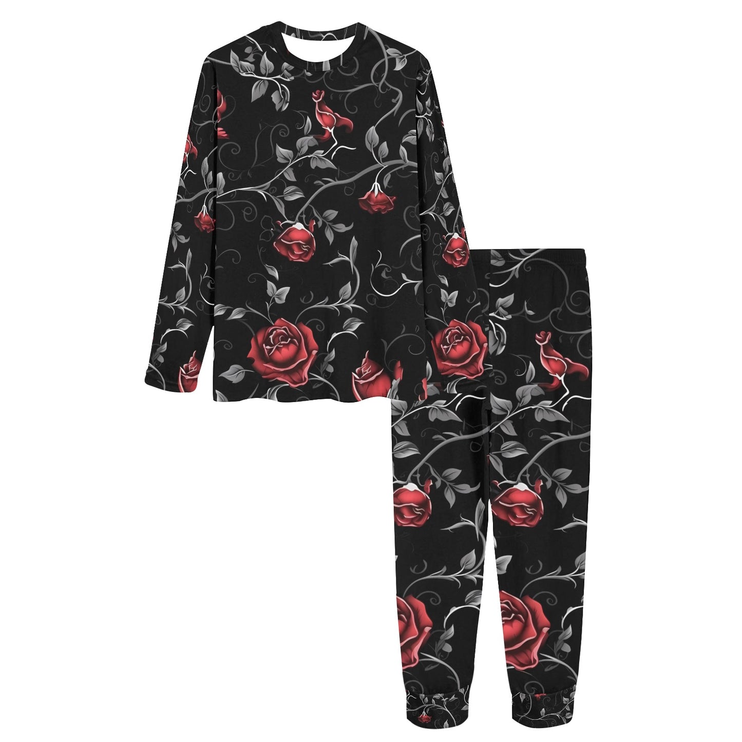 Gothic Rose And Vine Pajama Set