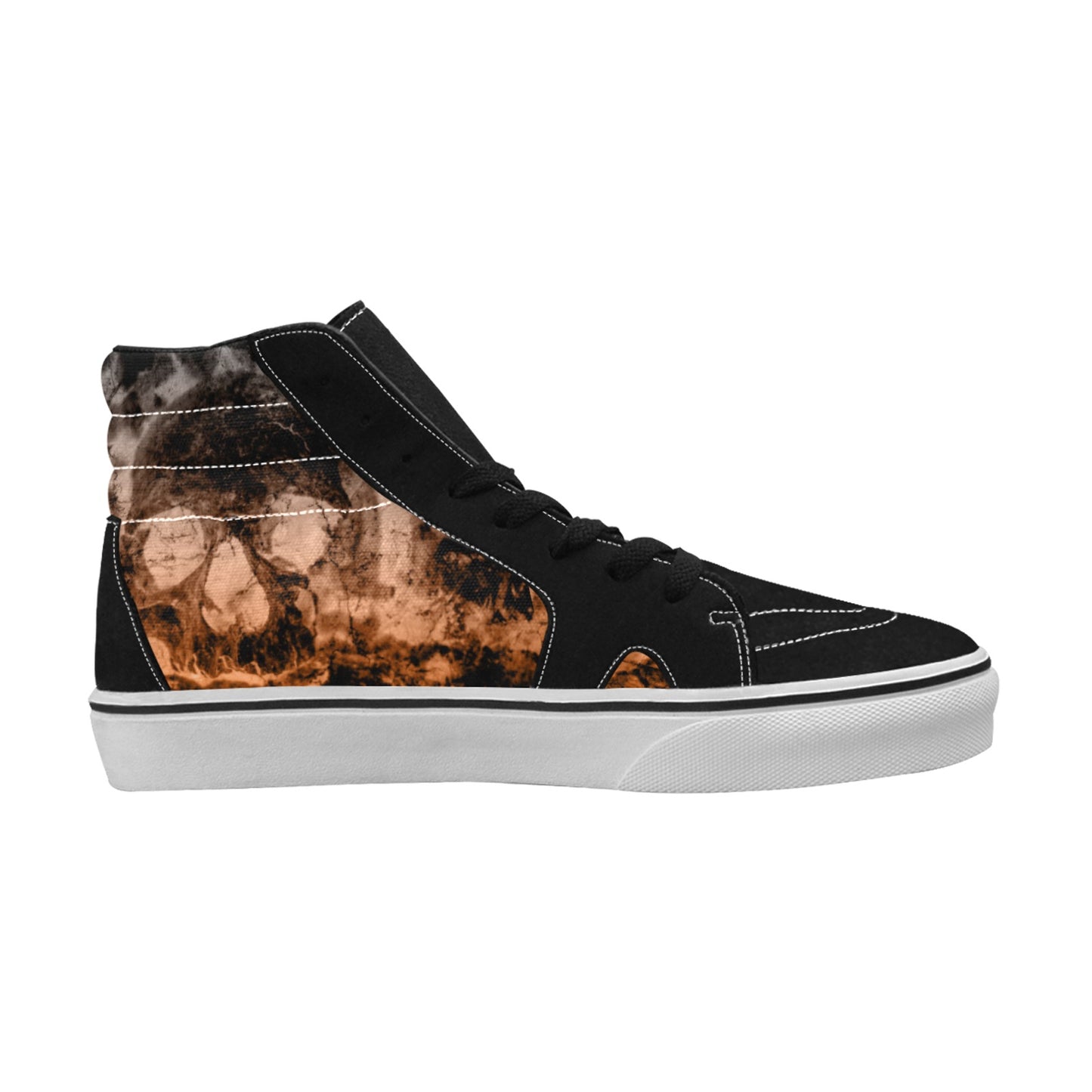 Smokey Skulls High Top Canvas Shoes