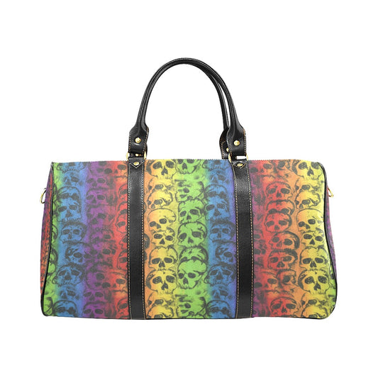 Rainbow Skulls Large Travel Bag
