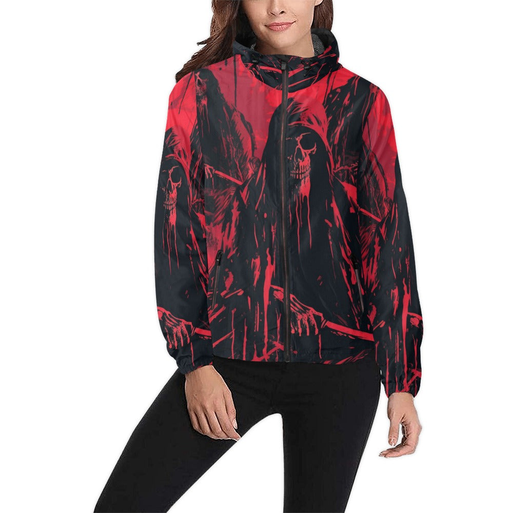 The Reaper Waiting Hooded Windbreaker