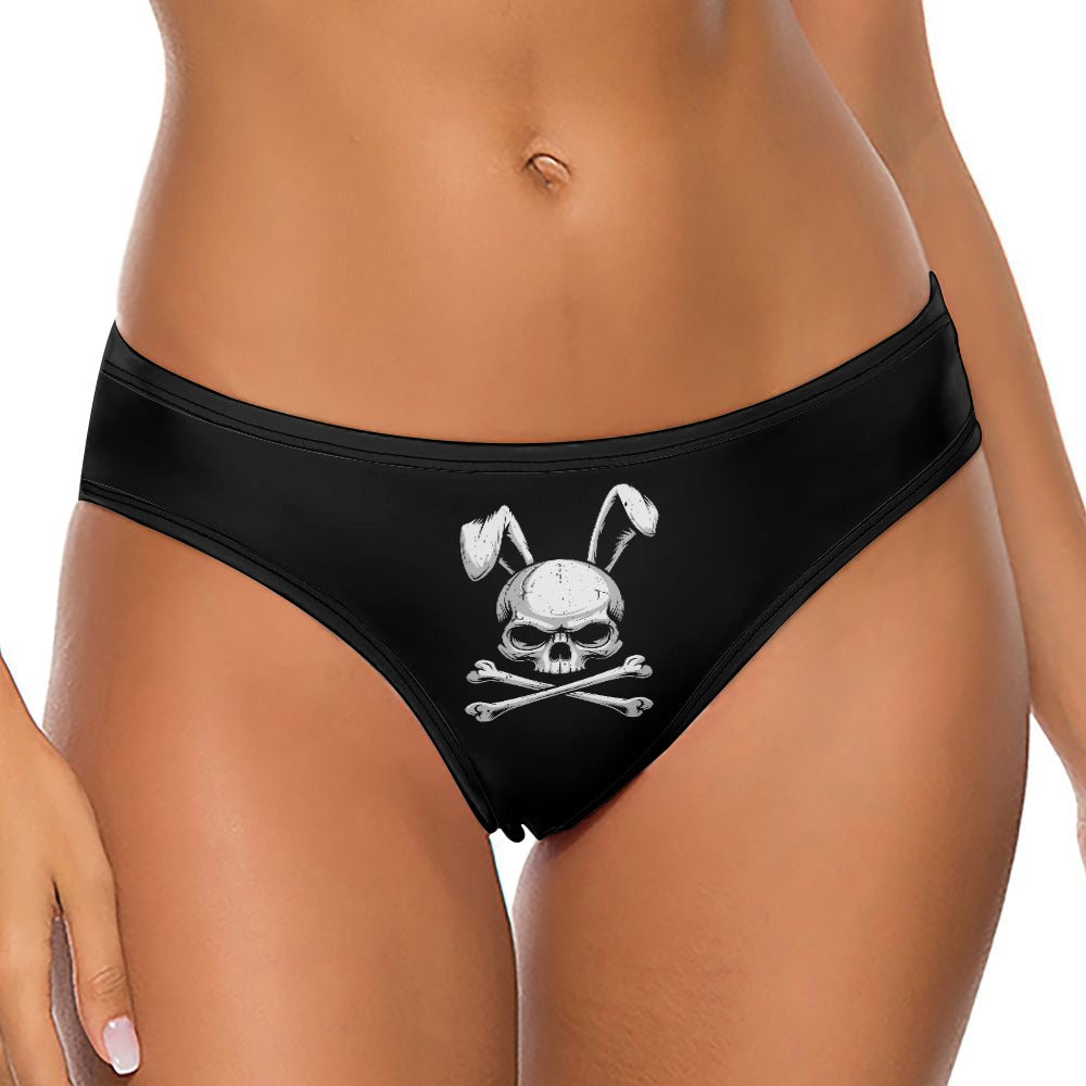 Skull Bunny Ice Silk T-back