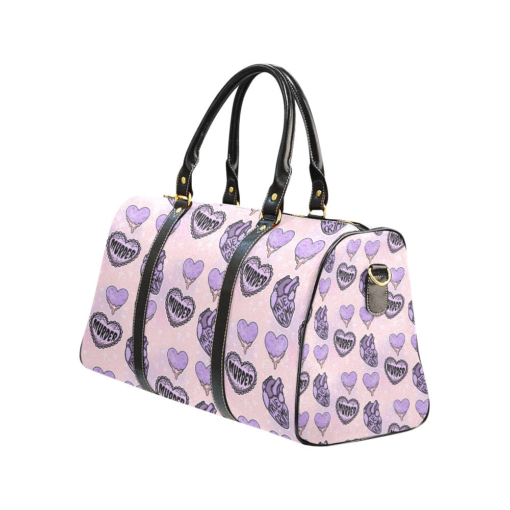 Gothic Candy Hearts Large Travel Bag