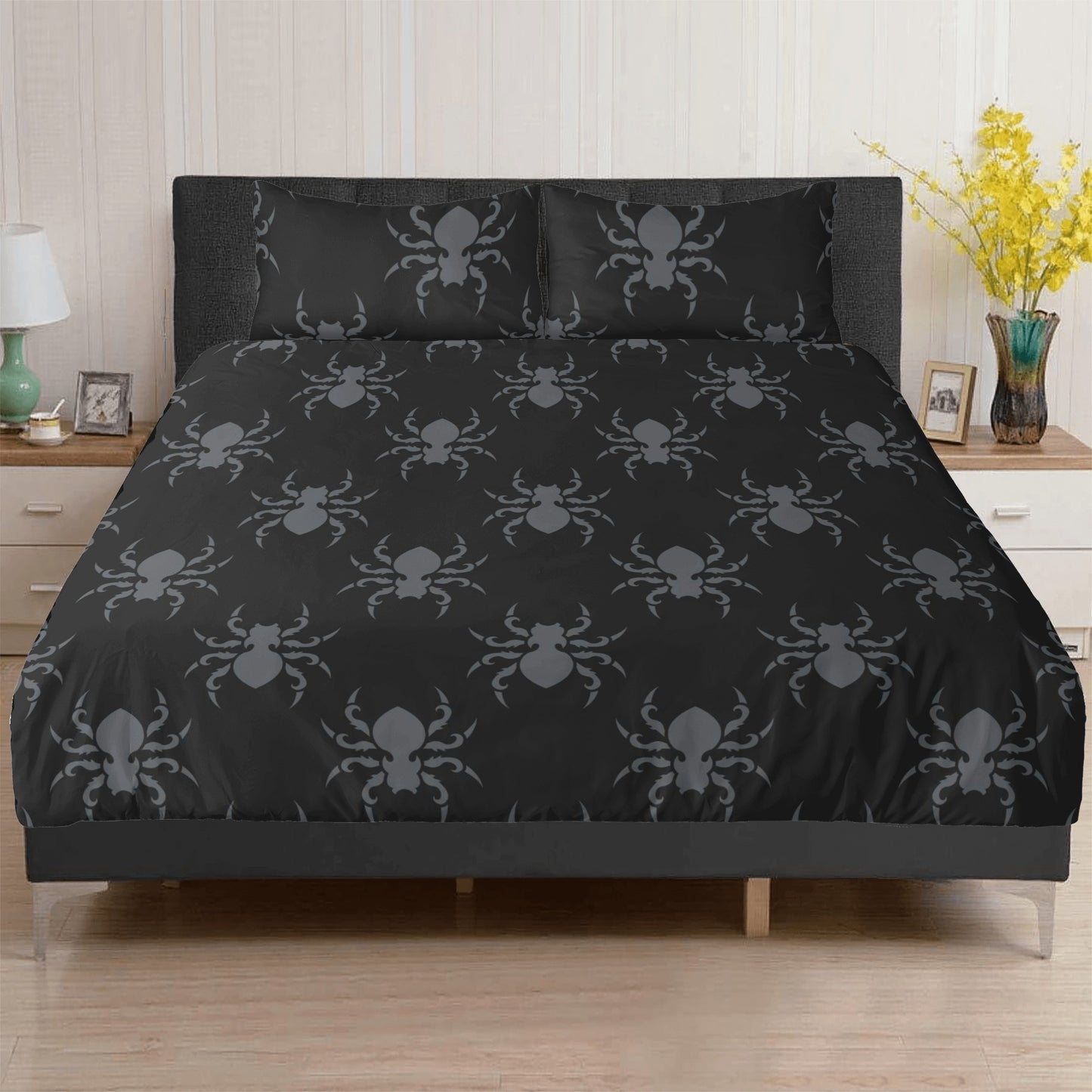 Goth Spider 3 Pcs Beddings