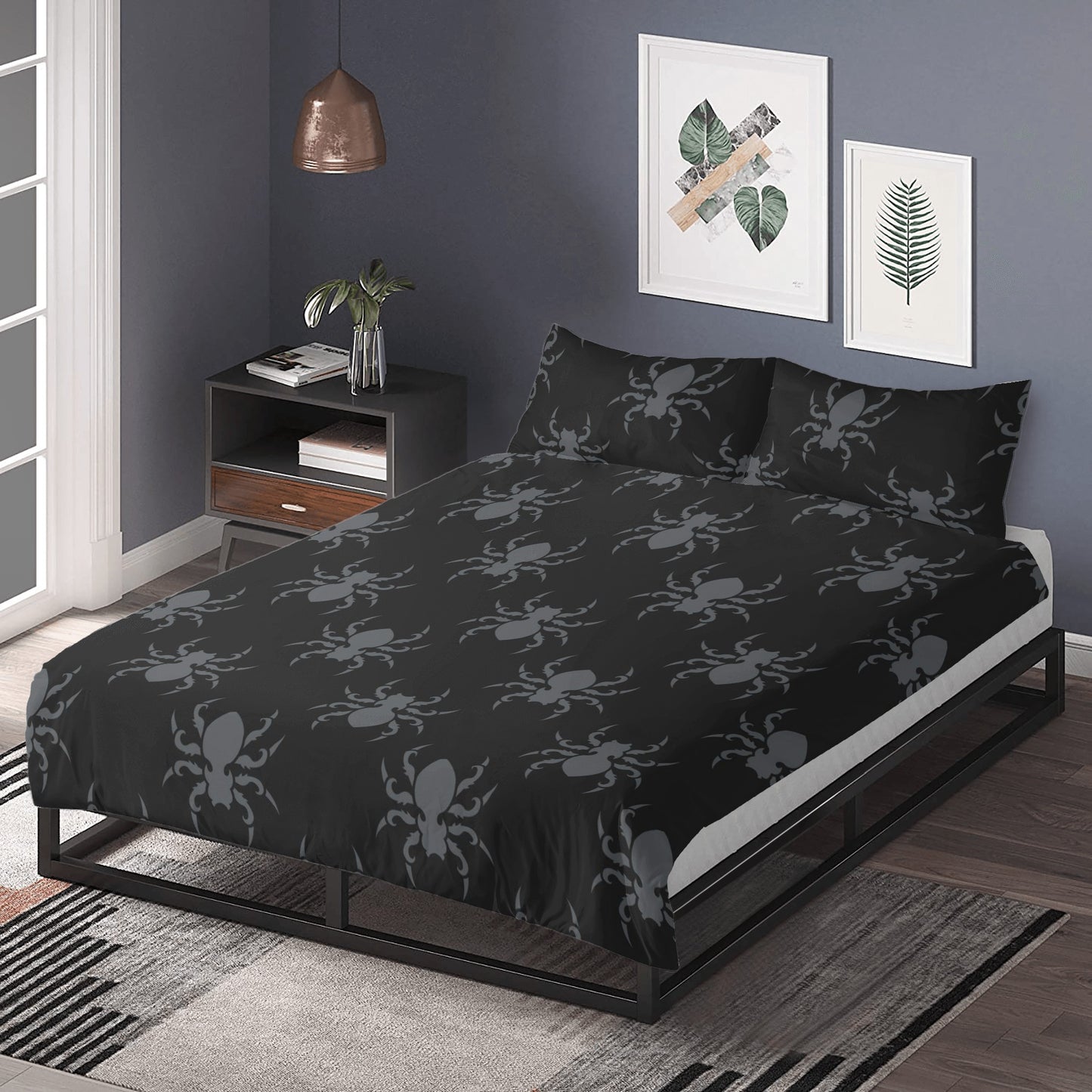 Goth Spider 3 Pcs Beddings