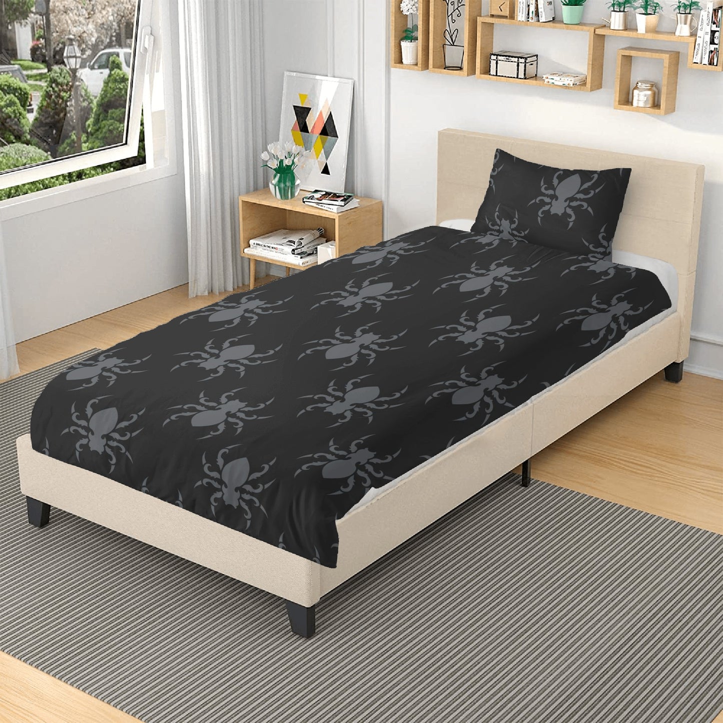 Goth Spider 3 Pcs Beddings