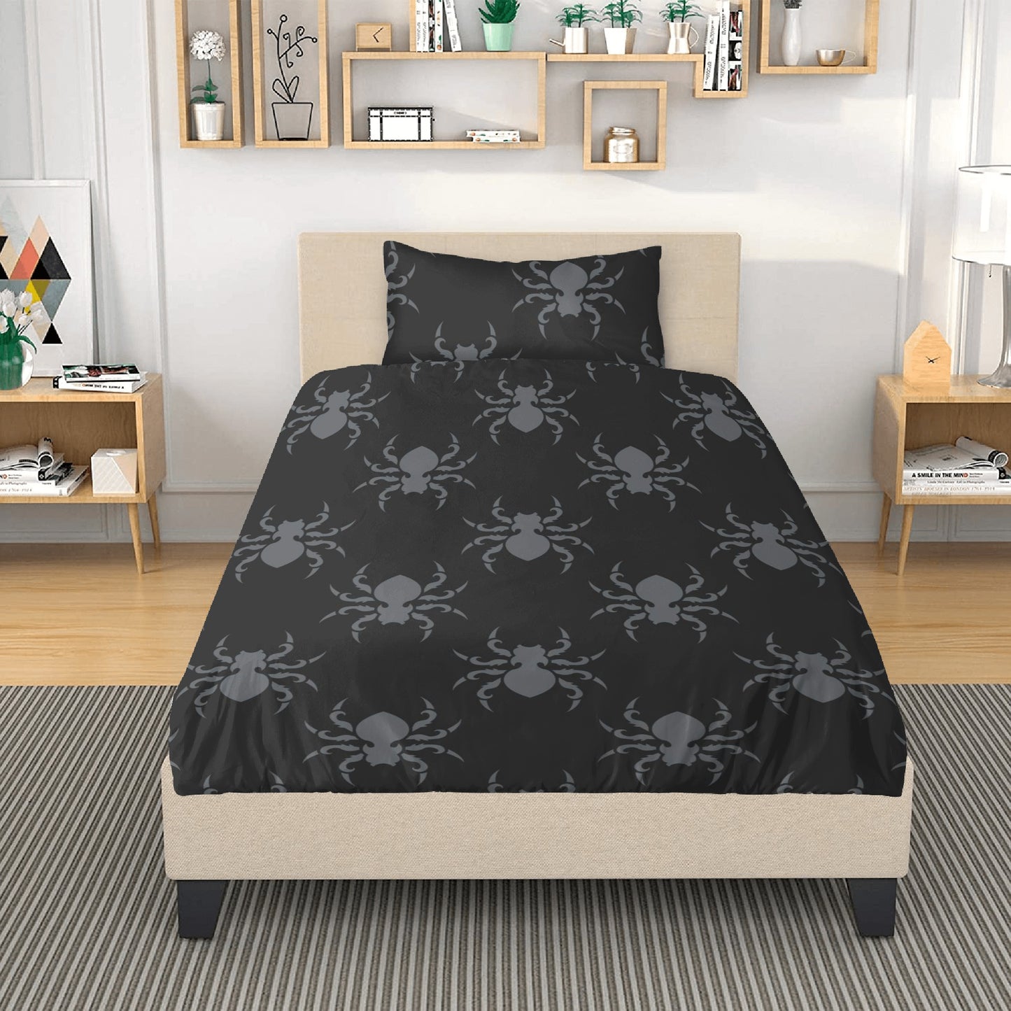 Goth Spider 3 Pcs Beddings