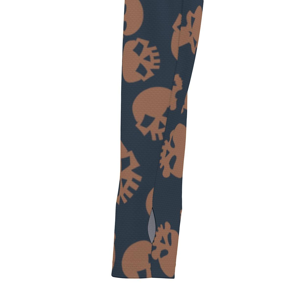 Bronze Skulls Sunscreen Sports Hoodie With Thumb Holes