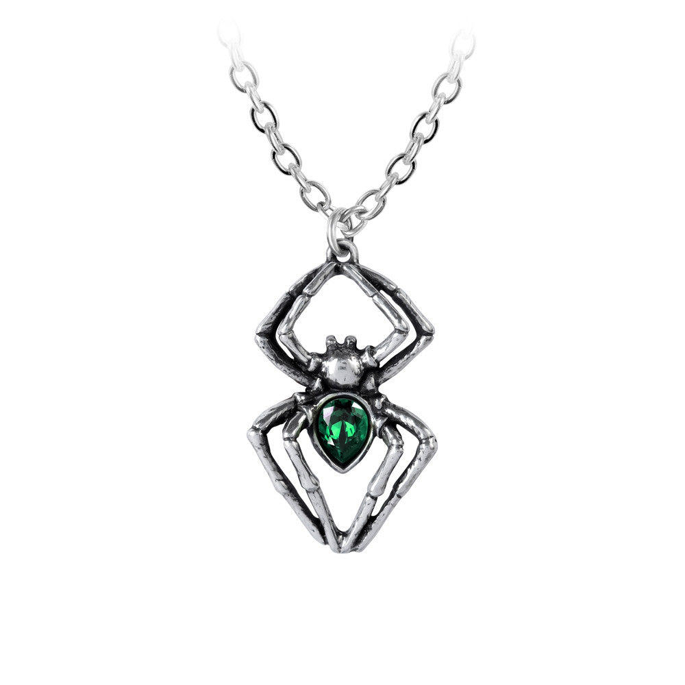 Emerald Spider Pendant