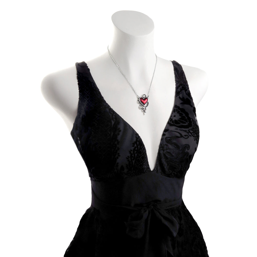 Little Devil Pendant on mannequin