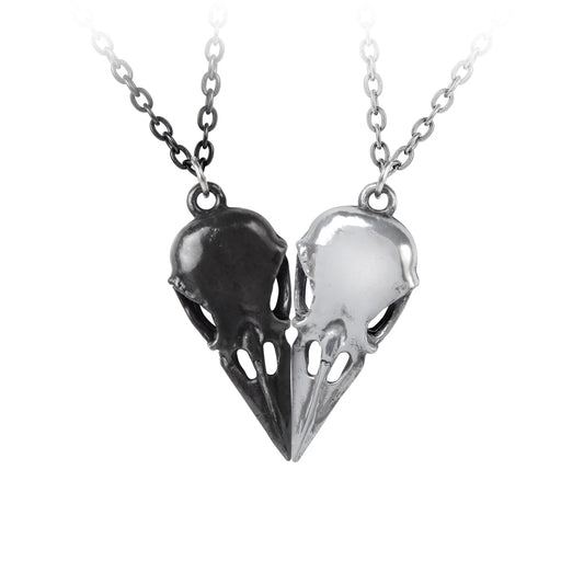 Raven Heart Pendant Set