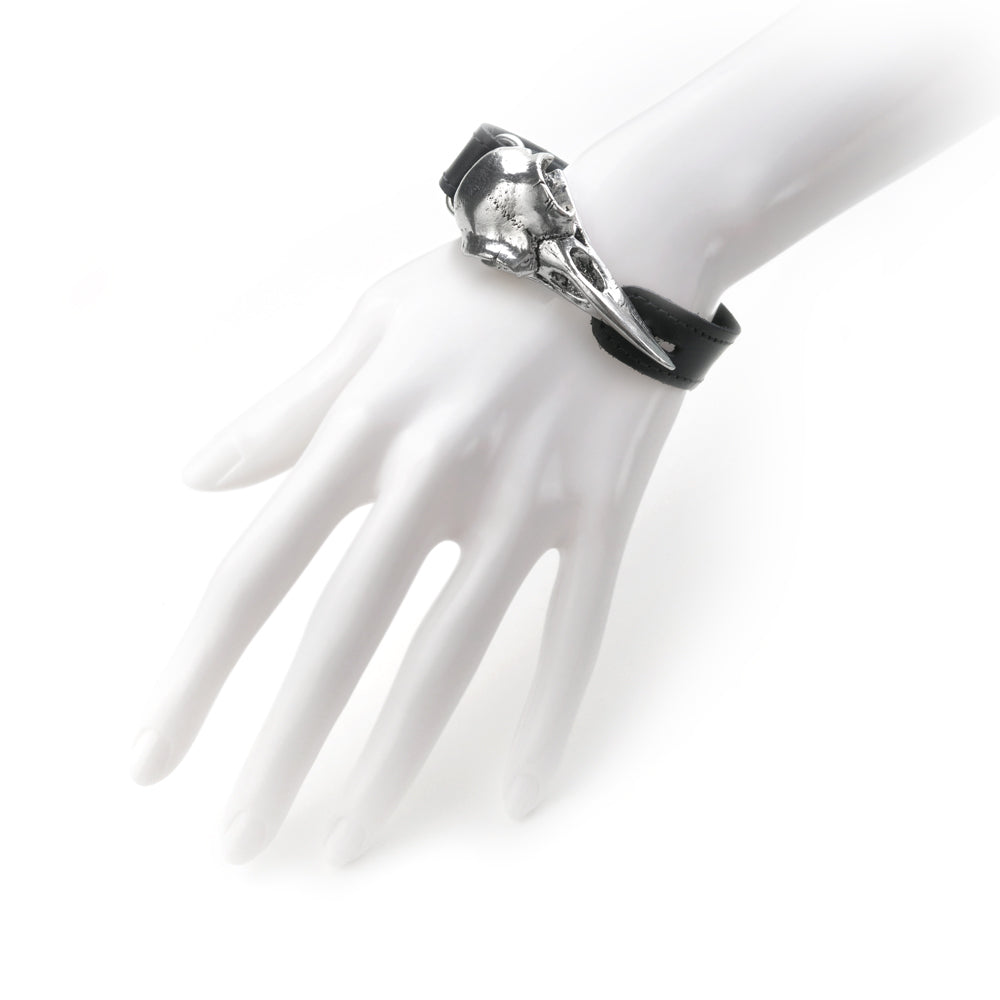 Raven Skull Bracelet on hand