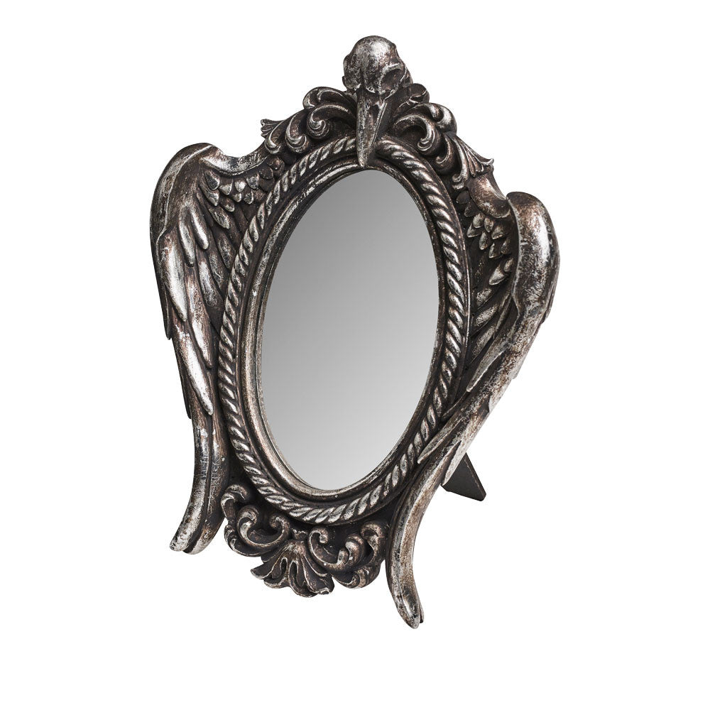 Shadow Spirit Raven Mirror side view