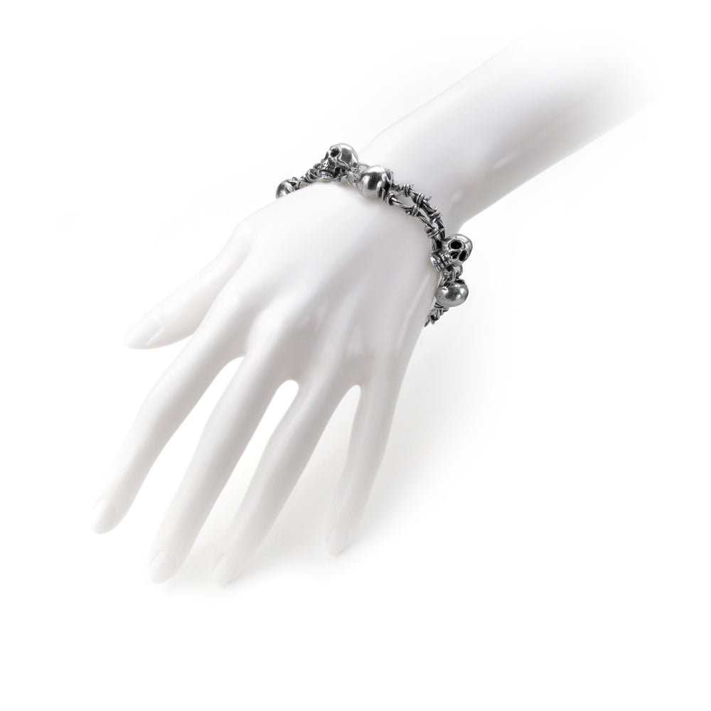 Skull Bracelet On A Hand