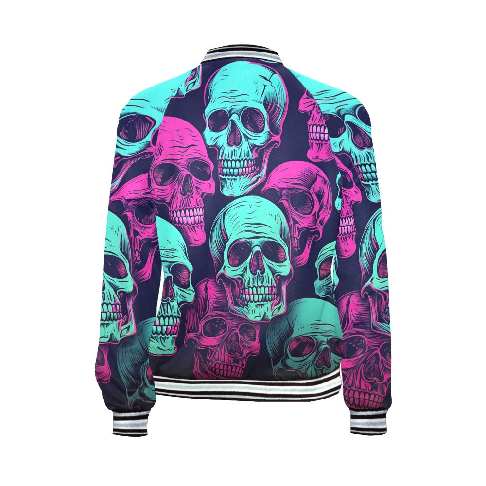 Neon Skulls Stripes Jacket
